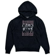 BLACKPINK Unisex Official Merchandise Group Hoodie Sweatshirt in Black Heather (Small, Black Heather)