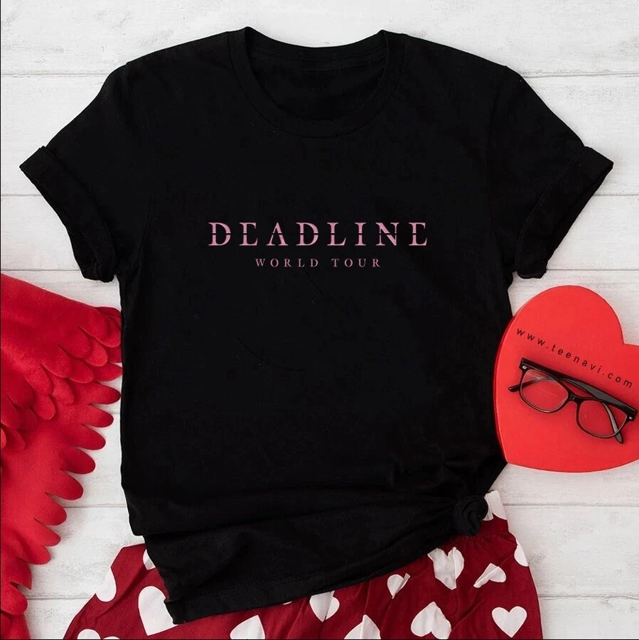 BLACKPINK Tシャツ deadline HEART LOGO SHORT BLACKPINK 's “DEADLINE” WORLD TOUR 2025 IS VERY COMING SOON