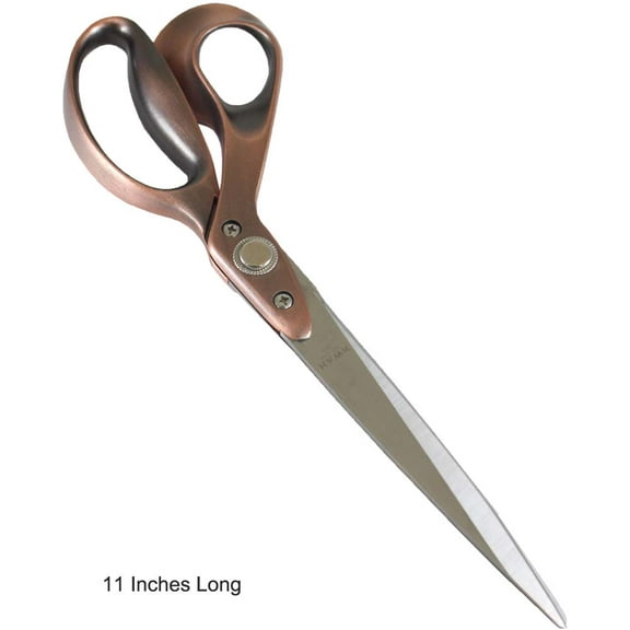 BLADE PRO 11" (27.9 cm) Heavy Duty Tailor Scissors | Super Sharp Blades | Copper-Colored Handles