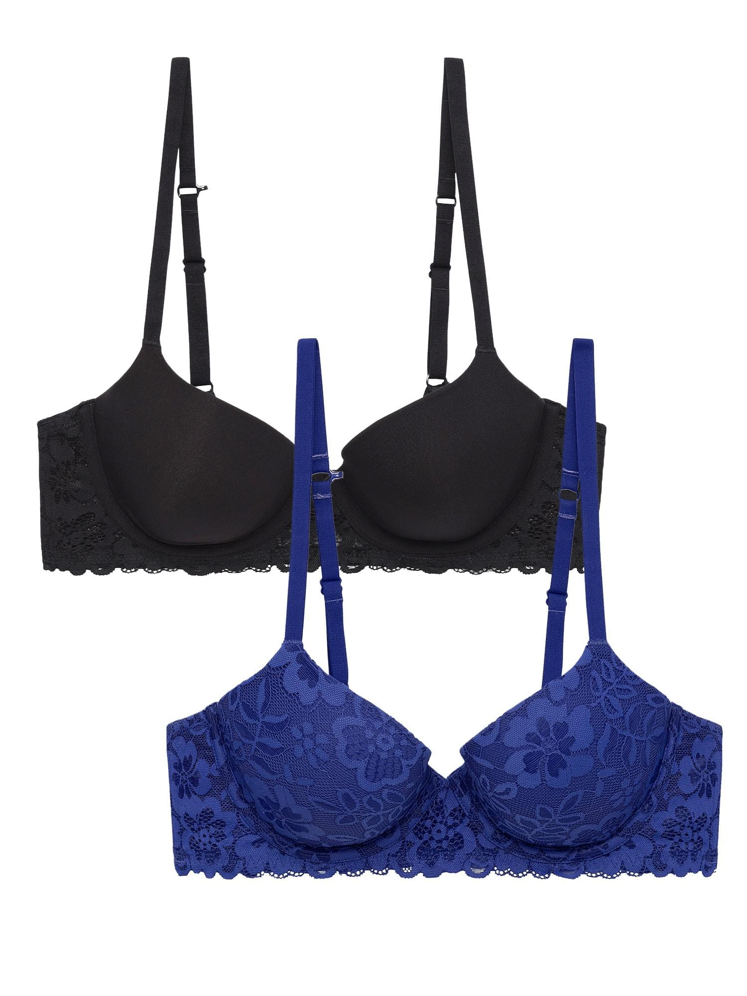 Sweet-T Microfiber & Mesh Underwire T-Shirt Bra – Lightly Lined, Adjustable, Super Comfy