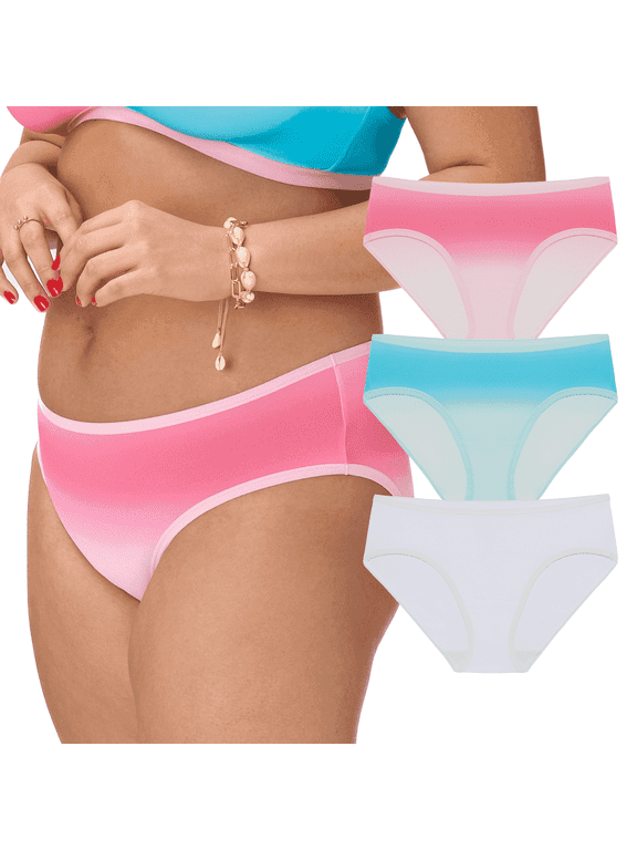 . Women's Micro Hipster Underwear, 3-Pack, Sizes S-2X