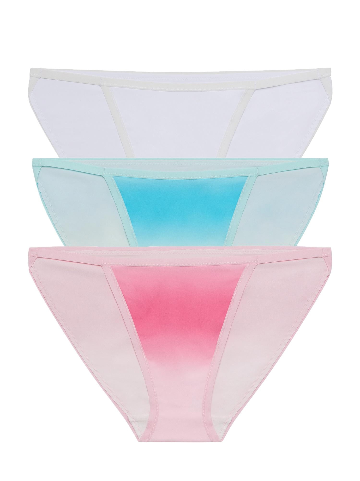 BLAKE & CO. 3 Pack Junior’s Micro String Bikini Underwear, Sizes S-2X ...