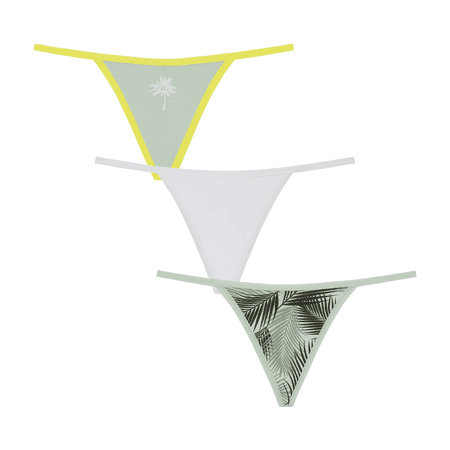 BLAKE & CO. Women's Micro Thong Underwear, 3-Pack, Sizes S-2X