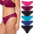 thumbnail image 1 of BLAKE & CO. Women's Micro and Lace Cheeky Underwear, 6-Pack, Sizes S-2X, 1 of 7