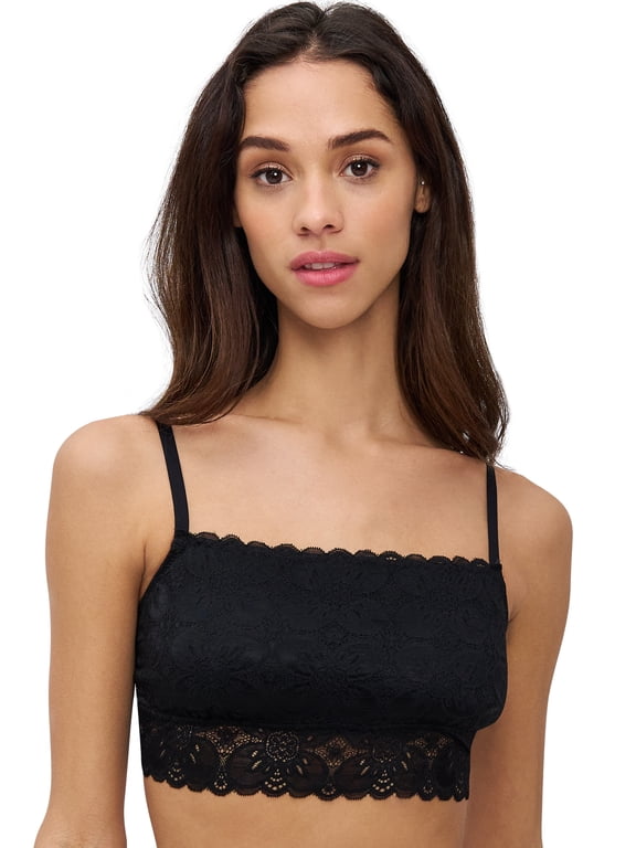 . Juniors' Lace Square Neck Pullover Bralette , Sizes S - 3X