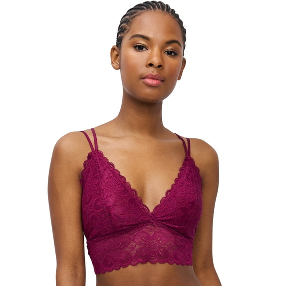 BLAKE & CO. Juniors' Lace Strappy Racerback Pullover Bralette , Sizes S - 3X