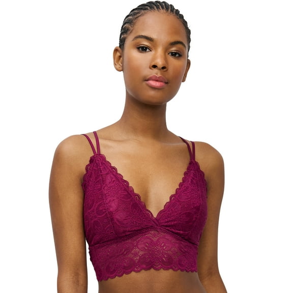 BLAKE & CO. Juniors' Lace Strappy Racerback Pullover Bralette , Sizes S - 3X