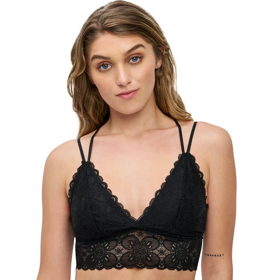 BLAKE & CO. Juniors' Lace Strappy Racerback Pullover Bralette , Sizes S - 3X