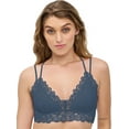 thumbnail image 1 of BLAKE & CO. Juniors' Lace Triangle Strappy Racerback Pullover Bralette , Sizes S - 3X, 1 of 4
