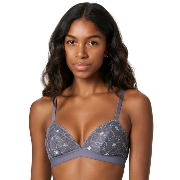 BLAKE & CO. Women’s Wire Free Lace Triangle Bralette, Sizes S-2X