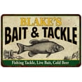 thumbnail image 1 of BLAKE'S Bait & Tackle Sign 8 x 12 High Gloss Metal 208120016345, 1 of 1