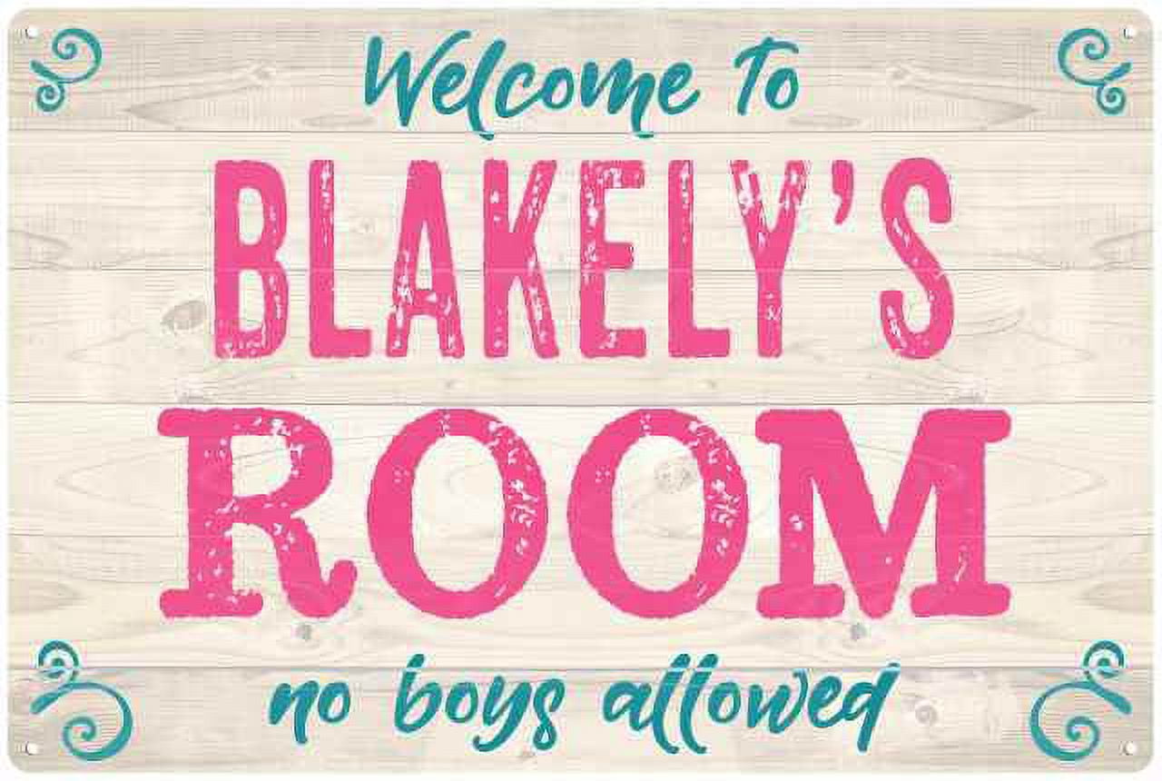 BLAKELY'S Room Kids Bedroom Sign Gift 8x12 Metal Sign 108120089258 ...