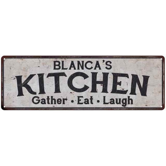 BLANCA's Kitchen Rustic Chic Decor Gift 6x18 Sign 106180051541