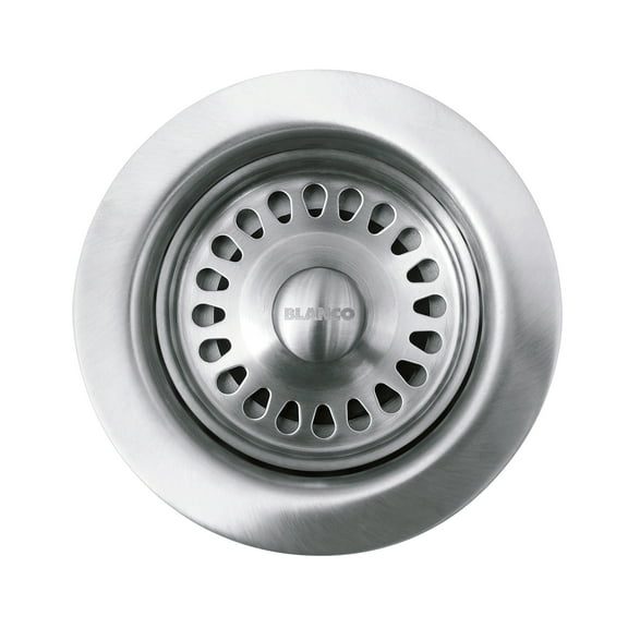 BLANCO 441093 Kitchen Sink Decorative Drain Basket Strainer, 3.5", Stainless Steel