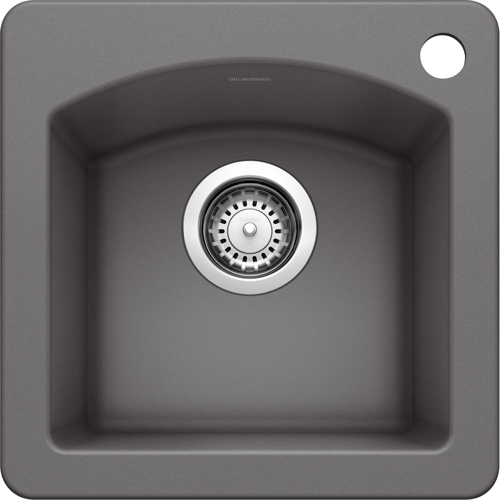 Cinder Gray Granite Composite Drop-In Bar Sink