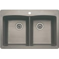 thumbnail image 1 of BLANCO DIAMOND Equal Double Dual Mount - Metallic Gray, 1 of 7