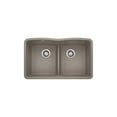 thumbnail image 1 of BLANCO DIAMOND Equal Double Low Divide Undermount - Truffle, 1 of 7