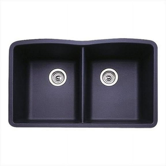 BLANCO DIAMOND Equal Double Undermount - Anthracite