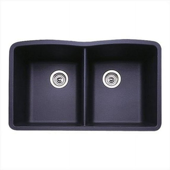 BLANCO DIAMOND Equal Double Undermount - Anthracite