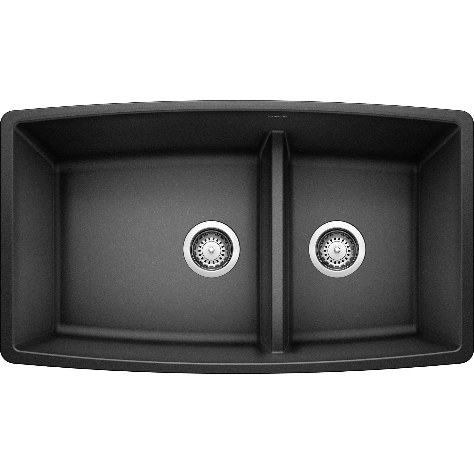 Anthracite Stone Double Bowl Drop-in Kitchen Sink