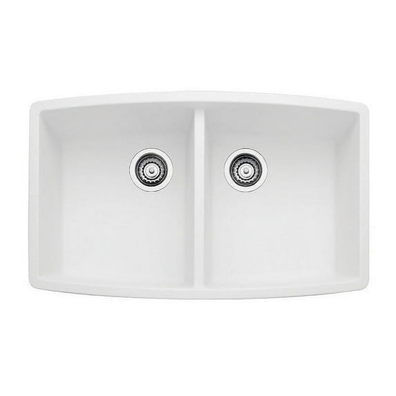 BLANCO PERFORMA Equal Double Undermount - White