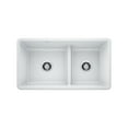 thumbnail image 1 of BLANCO PRECIS White SILGRANIT 1.75 Low Divide Undermount Sink, 1 of 7