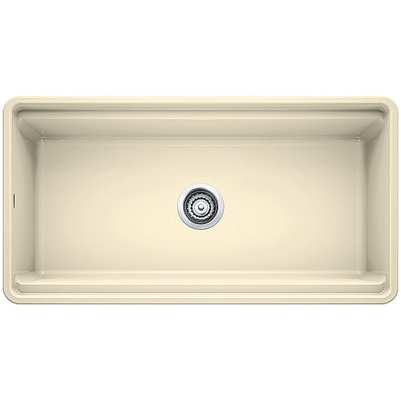 BLANCO PROFINA Biscuit Fireclay 36in Rectangle Apron Front Single Sink