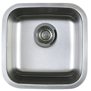 BLANCO STELLAR Brushed Stainless Steel 18 Gauge Rectangle Undermount Sink