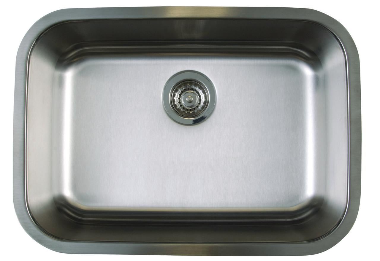 Stellar 25" Single Bowl Stainless Steel Undermount Kitchen Sink