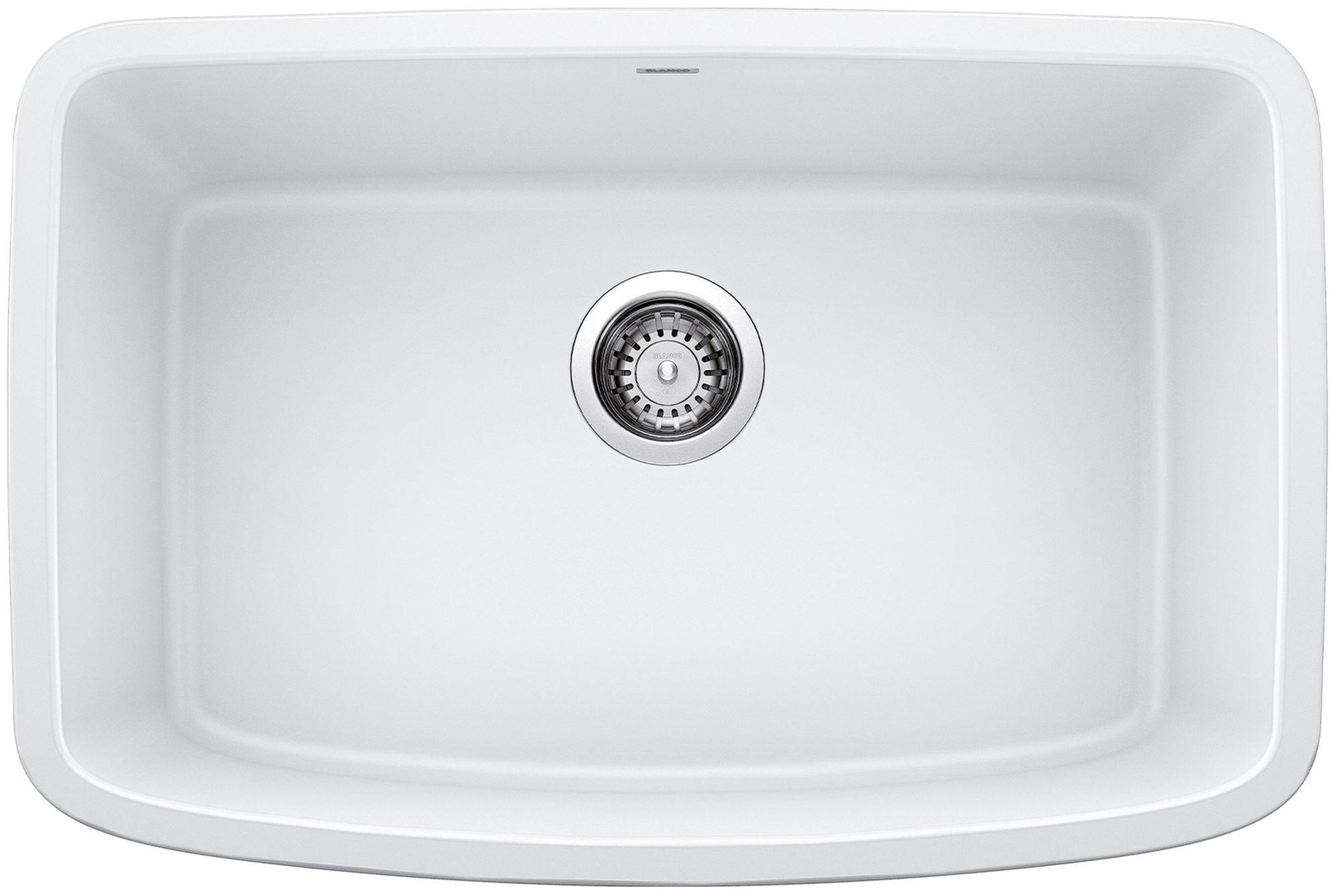 Valea 27-Inch White Granite Single Bowl Undermount Kitchen Sink