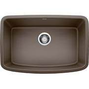BLANCO VALEA Cafe Brown SILGRANIT 27in Rectangle Single Bowl Sink