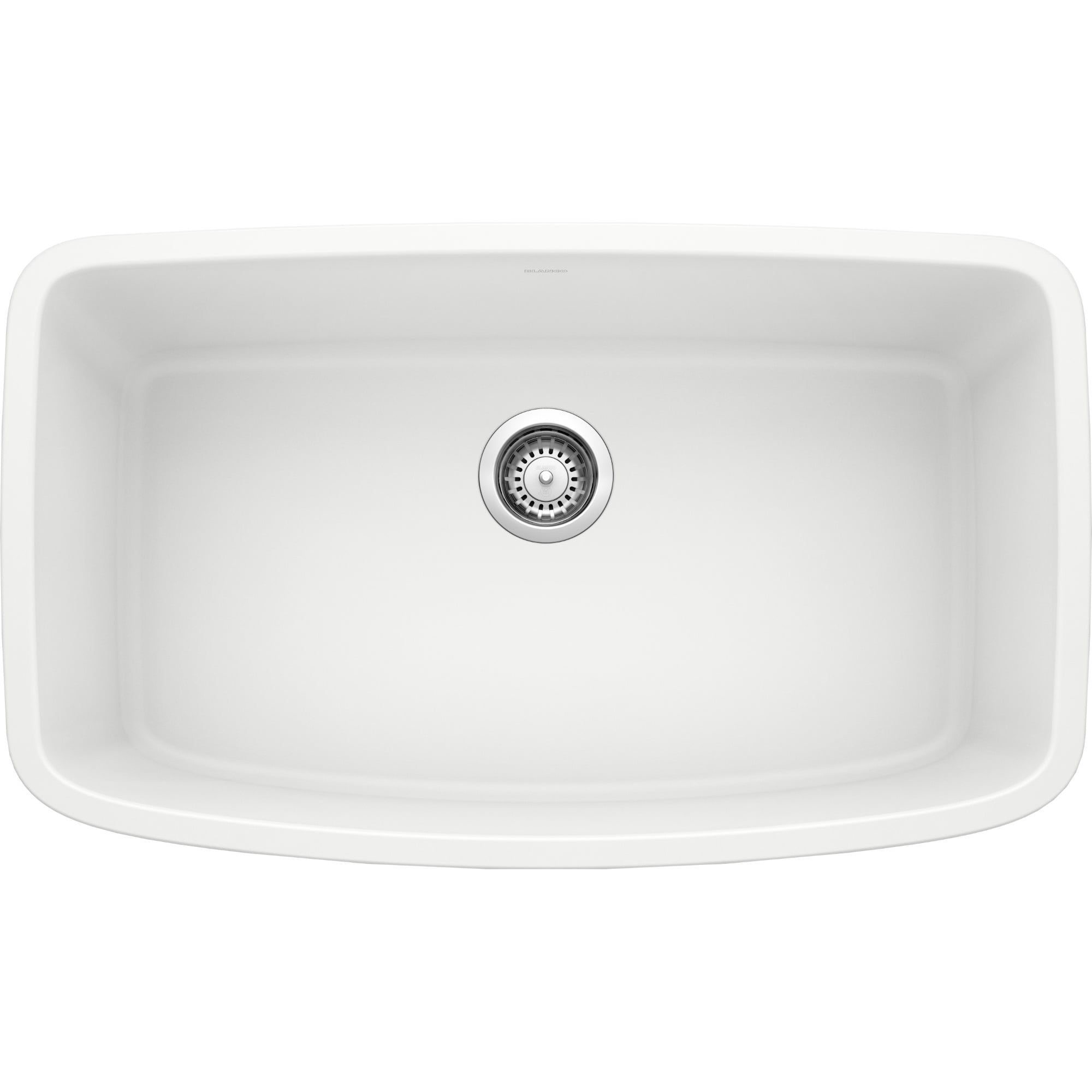 White Silgranit Single Bowl Undermount Kitchen Sink