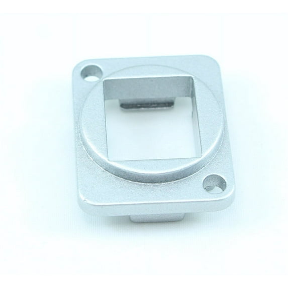 BLANK Keystone D-Series/Neutrik Panel Mount Connector, Metal