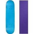 thumbnail image 1 of BLANK SKATEBOARD DECK - NEON BLUE - 8.25" Purple Grip, 1 of 1