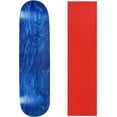 thumbnail image 1 of BLANK SKATEBOARD DECK - STAINED BLUE - 8.5" Red Grip, 1 of 1