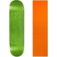 thumbnail image 1 of BLANK SKATEBOARD DECK - STAINED GREEN - 8.5" Orange Grip, 1 of 1