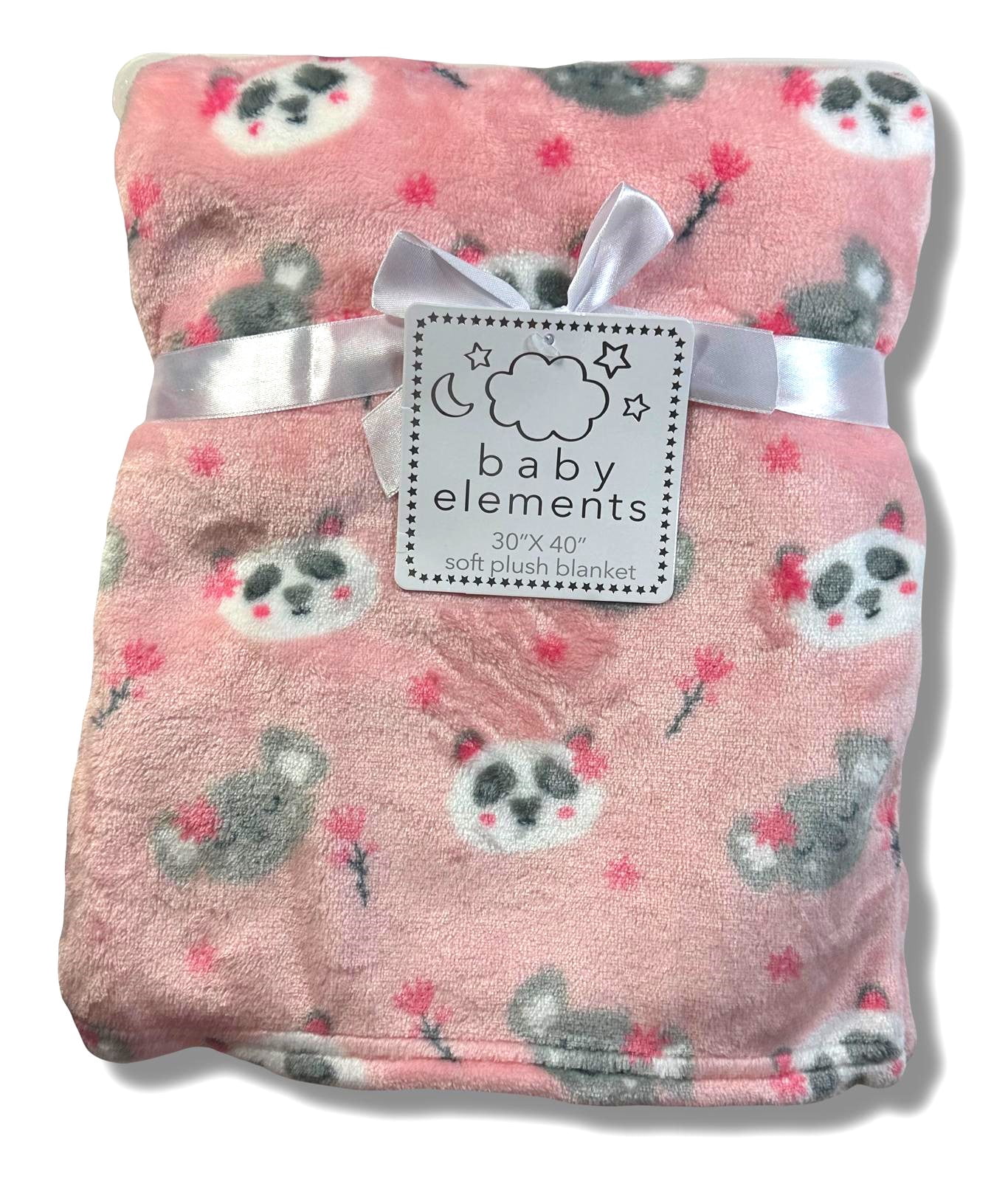 BLANKET PLUSH - BABY ELEMENTS GIRLS 243 - PANDA PINK - BABY TODDLER ...