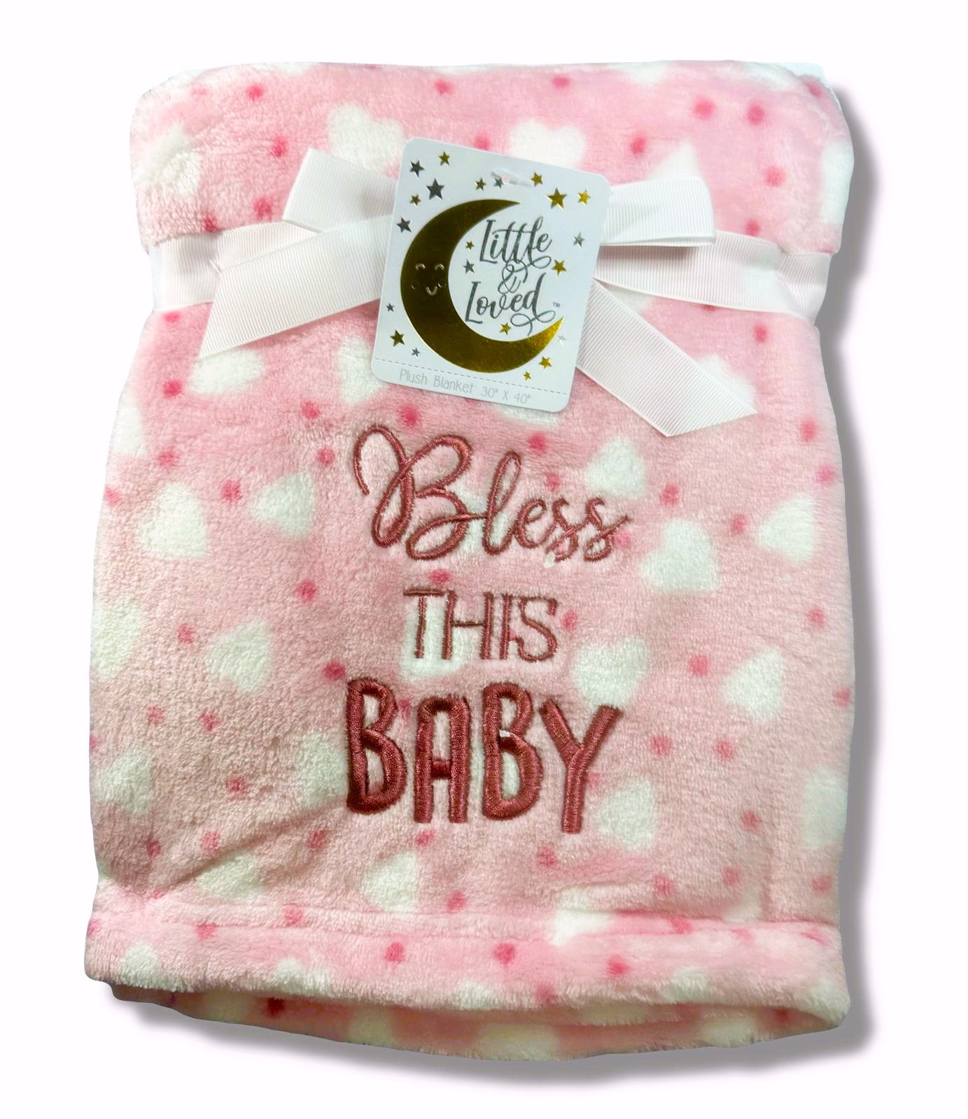 BLANKET PLUSH LITTLE LOVED GIRLS 243 BLESS BABY PINK BABY TODDLER CRIB BED Walmart