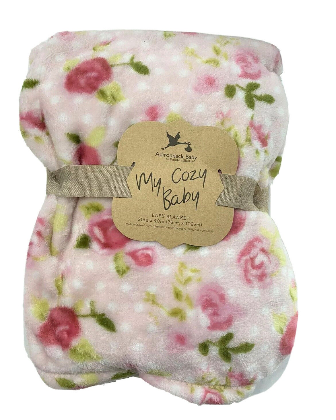 BLANKET PLUSH MY COZY BABY GIRLS PINK ROSE BABY TODDLER CRIB BED Walmart