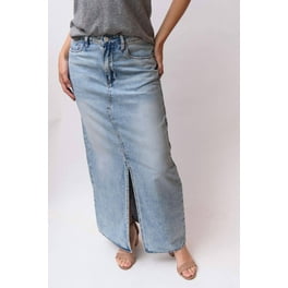 Long denim skirt walmart hot sale
