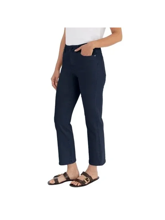 BLANKNYC High Rise Straight Leg Pant, 27 in Inseam, Color Blue - Size 12/32