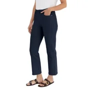 BLANKNYC High Rise Straight Leg Pant, 27 in Inseam, Blue, 4/27