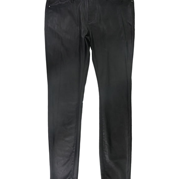 [BLANKNYC] Womens Super Skinny Faux Leather Casual Trouser Pants, Black, 32