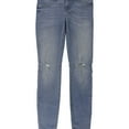 thumbnail image 1 of [BLANKNYC] Womens Spray-On Mid-Rise Distressed Skinny Jeans, 1 of 2