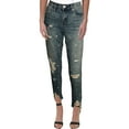 thumbnail image 1 of [BLANKNYC] Womens The Rivington High Rise Grommet Tapered Leg Jeans, 1 of 2