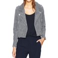 thumbnail image 1 of Blank NYC womens  Suede Moto Jacket, xs, Grey, 1 of 2