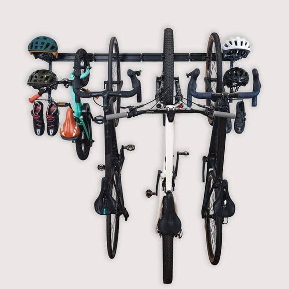 BLAT 4-Bike Modular | Wall Mounted Organization Solution for bikes, bags and helmet - StoreYourBoard