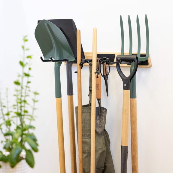 Yard Tool Hanger for Shed, Hold Shovels, Rakes, Ladder & Weedeater