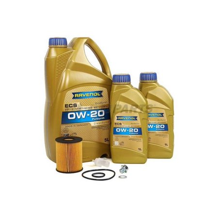 BLAU J1A2006-i Motor Oil Change Kit - Compatible with 2016-17 Lexus RC 300 w/ 6 Cylinder 3.5L Engine - 0w20
