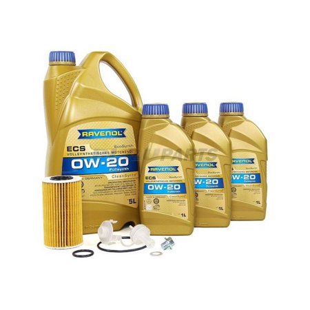 BLAU J1A2010-D Motor Oil Change Kit - Compatible with 2008-17 Toyota Sequoia w/ 8 Cylinder 5.7L Engine - 0w20